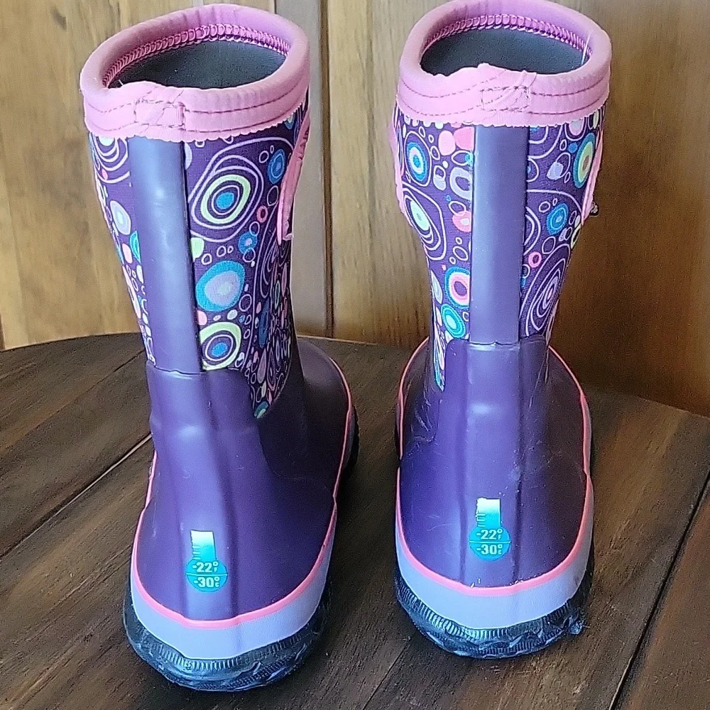 BOGS Kids Neo Classic Grasp Circle Boot Sz Youth 2